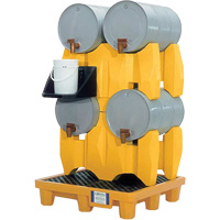 Ultra-Drum Rack 4-Drum Containment System without Drain, 53" L x 53" W x 77.8" H, 3000 US gal. Capacity Air Extreme Inc.