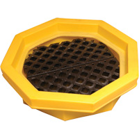 Ultra-Drum Tray&reg; with Grating, 32" L x 32" W x 8.1" H, 21.1 US gal. Spill Capacity Air Extreme Inc.