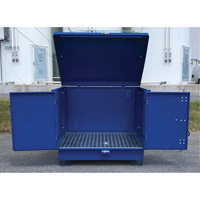 Palette de d&eacute;versement en acier avec couvercle rigide S-4 Ultra, 61" lo x 54,4" la x 52" h, Capacit&eacute; de charge 4700 lb Air Extreme Inc.