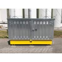 Ultra-Twin IBC en acier avec couvercle rigide, 123,4" lo x 73,4" la x 66,4" h, Capacit&eacute; de charge 12250 lb Air Extreme Inc.