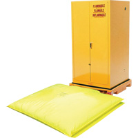 Single Drum Ultra-Safety Cabinet Bladder System, 37,8" lo x 37,8" la x 6,3" h, Capacit&eacute; de charge 1500 lb Air Extreme Inc.