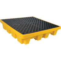 Ultra-Spill Pallet emboitable, 4 barils, Capacit&eacute; de d&eacute;versement 66 gal. US, 51" x 51" x 10" Air Extreme Inc.