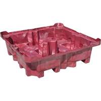 Palette de d&eacute;versement Ultra-Spill King, 4 barils, Capacit&eacute; de d&eacute;versement 85 gal. US, 51" x 51" x 17,5" Air Extreme Inc.