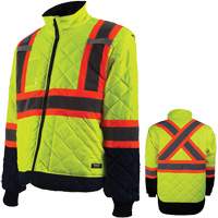 Freezer Jacket, Polyester, High Visibility Orange, Small Air Extreme Inc.