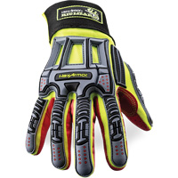 Rig Lizard&reg; 2028X Cut-Resistant Gloves, 6/X-Small, Synthetic/HPPE Palm, Elastic/Hook & Loop Cuff Air Extreme Inc.