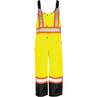 TO1 Winter Traffic Overalls, Polyester, Small, Black/High Visibility Lime-Yellow Air Extreme Inc.