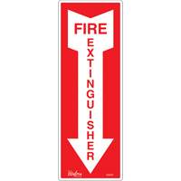 "Fire Extinguisher" Sign, 5" x 14", Vinyl, English with Pictogram Air Extreme Inc.