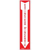 "Extincteur d'incendie" Sign, 4" x 18", Vinyl, French with Pictogram Air Extreme Inc.