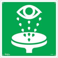 Eye Wash CSA Standard Safety Sign, 12" x 12", Aluminum, Pictogram Air Extreme Inc.
