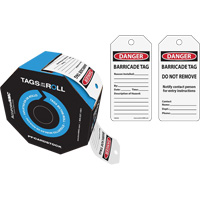 &eacute;tiquettes de danger pour barricade, Papier cartonn&eacute;, 3" la x 6-1/4" h, Anglais Air Extreme Inc.