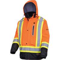 5407 Waterproof Insulated Heated Safety Jacket, Men's, Small, High-Visibility Orange Air Extreme Inc.
