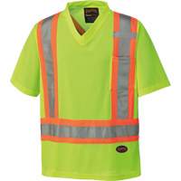 6989 Traffic Micro Mesh T-Shirt, X-Small, High Visibility Lime-Yellow Air Extreme Inc.