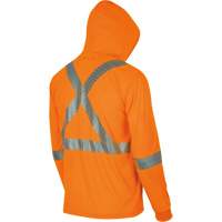 6964 Bird's-Eye Safety Hoodie, Small, High Visibility Orange Air Extreme Inc.