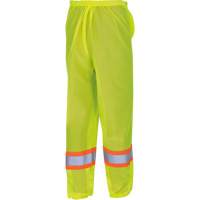 5670 Traffic Safety Pants, Polyester, 2X-Small/X-Small, High Visibility Lime-Yellow Air Extreme Inc.
