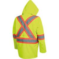 5628 The Rock  Waterproof Safety Jacket, Polyester/Polyurethane, High Visibility Lime-Yellow, Small Air Extreme Inc.