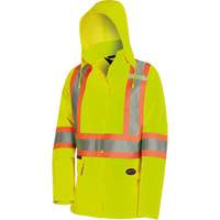 5628W The Rock Women's 300D  Quilted Safety Parka, Polyester/Polyurethane, High Visibility Lime-Yellow, X-Small Air Extreme Inc.