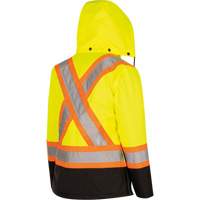 5021BBW Women's  7-in-1 Waterproof Jacket with Hood, Polyester/Polyurethane, High Visibility Lime-Yellow, X-Small Air Extreme Inc.