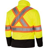 5771 Waterproof Reversible Safety Jacket, Polyester/Polyurethane, High Visibility Lime-Yellow, Small Air Extreme Inc.