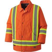 5537A Quilted Duck Safety Parka, High Visibility Orange, Small Air Extreme Inc.