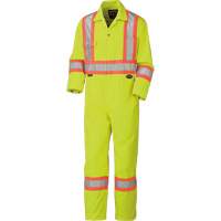 5512T High-Visibility Coveralls, 40 (Tall), High Visibility Lime-Yellow Air Extreme Inc.