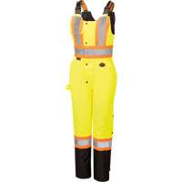 5041BBW Women's High-Visibility Waterproof Safety Overalls, Polyester, X-Small, Black/High Visibility Lime-Yellow Air Extreme Inc.