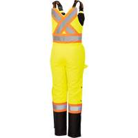 5041BBW Women's High-Visibility Waterproof Safety Overalls, Polyester, X-Small, Black/High Visibility Lime-Yellow Air Extreme Inc.