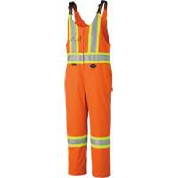 6617ZT High-Visibility Safety Overalls with Leg Zippers, Poly-Cotton, 40 (Tall), High Visibility Orange Air Extreme Inc.