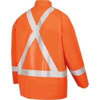 5990J Manteau de s&eacute;curit&eacute; imperm&eacute;able tr&egrave;s robuste ignifuge et r&eacute;sistant aux arcs &eacute;lectriques, Petit, Orange haute visibilit&eacute;, 11 cal/cm² Air Extreme Inc.