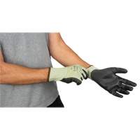 Gants &eacute;lastiques &eacute;cologiques sans coutures r&eacute;sistants &agrave; la coupe, Taille 10, Calibre 13, Rev&ecirc;tement Polyur&eacute;thane, Enveloppe en PEHP/rPET, ASTM ANSI niveau A4 Air Extreme Inc.