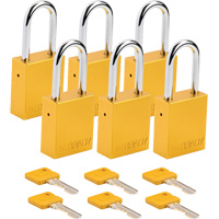 Lockout Padlock, Safety Padlock, Keyed Alike, Aluminum, 1-1/2" Width Air Extreme Inc.