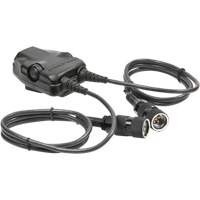 PELTOR DUAL Push-To-Talk Adapter for Military Radios with 6-PIN MIL-C-55116 Connector Air Extreme Inc.