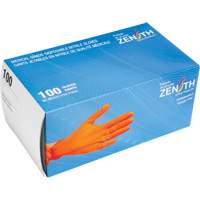 Gants d'examen de poids lourd &agrave; prise tactile, Petit, Nitrile, 8 mils, Sans poudre, Orange Air Extreme Inc.