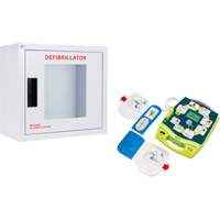 AED Plus&reg; Defibrillator & Wall Cabinet Kit, Semi-Automatic, English, Class 4 Air Extreme Inc.