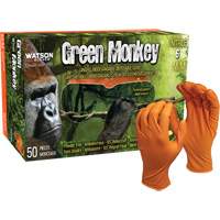 Gants jetables GreenMonkey, Petit, Nitrile, 6 mils, Sans poudre, Orange Air Extreme Inc.
