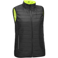 Veste bouffante, enveloppante et r&eacute;versible avec X au dos Bisley pour femmes, Jaune lime haute visibilit&eacute;, Petit, Polyester Air Extreme Inc.