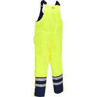 Bisley&reg; Extreme Cold Bib Overall, Polyester, Small, High Visibility Lime-Yellow Air Extreme Inc.
