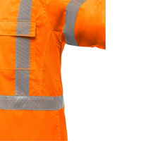 Chemise de travail &agrave; manches longues et X au dos Bisley avec X-Airflow, Poly-coton, Petit, Orange haute visibilit&eacute; Air Extreme Inc.