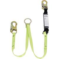 SA-5405-4 Shock Absorbing Lanyard, 4', Snap Hook Center, Snap Hook Leg Ends, Polyester Air Extreme Inc.