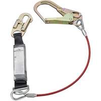 SA-5502-6 Shock Absorbing Lanyard, 6', Form Hook Center, Snap Hook Leg Ends, Galvanized Steel Air Extreme Inc.