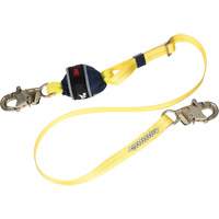 Adjustable Web Shock-Absorbing Lanyard, 6', Snap Hook Center, Snap Hook Leg Ends, Polyester Air Extreme Inc.