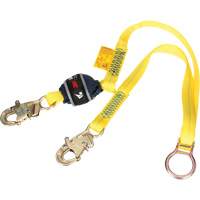 Tie-Back Web Shock-Absorbing Lanyard, 6', Snap Hook Center, Snap Hook Leg Ends, Polyester Air Extreme Inc.