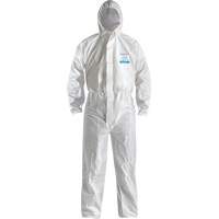 CoverMe XP1800  Type 5/6 Coveralls with Hood, Medium, White, Microporous Air Extreme Inc.