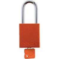 Cadenas de verrouillage de s&eacute;curit&eacute; Velocity Plus, Orange, Cl&eacute;s identiques, Aluminium, Largeur de 1-1/2" Air Extreme Inc.
