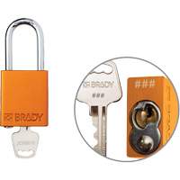 Cadenas de verrouillage de s&eacute;curit&eacute; Velocity Plus, Orange, Cl&eacute;s identiques, Aluminium, Largeur de 1-1/2" Air Extreme Inc.