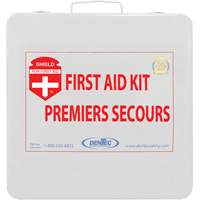 Trousse de premiers soins Shield, R&eacute;pond ou surpasse la norme CSA Z1220-24 type 2 environnements &agrave; faible risque, Moyen (26-50 travailleurs) Air Extreme Inc.