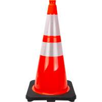 Premium Traffic Cone, 28", Orange, 4" & 6" Reflective Collar(s) Air Extreme Inc.