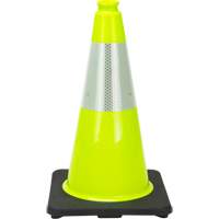 Premium Traffic Cone, 18", Lime Green, 6" Reflective Collar(s) Air Extreme Inc.