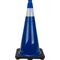 Premium Traffic Cone, 28", Blue, 4" Reflective Collar(s) Air Extreme Inc.
