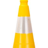 Premium Traffic Cone, 28", Yellow, 4" Reflective Collar(s) Air Extreme Inc.