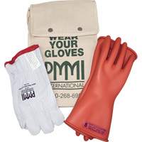 Rubber Electrical Insulating Glove Kit, ASTM Class 0, Size 8, 11" L Air Extreme Inc.